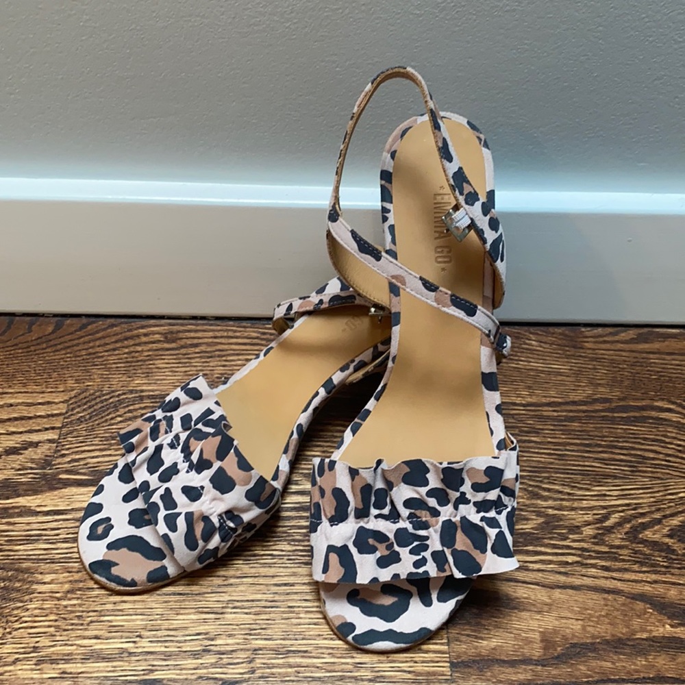 Emma Go block heeled rouched sandals